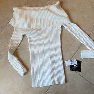 Small brand new off shoulder sweater